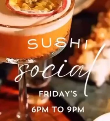 Sushi Social + DJ