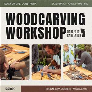 Woodcarving workshop at Soil for Life